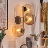 Koyoto Luminarias esféricas, Apliques dorado, Negro, 3 luces