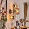 Koyoto Luminarias esféricas, Apliques dorado, Negro, 3 luces