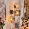 Koyoto Luminarias esféricas, Apliques dorado, Negro, 3 luces