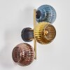 Koyoto Luminarias esféricas, Apliques dorado, Negro, 3 luces