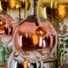 Gastor Lámparas suspendidas, Luminarias esféricas, Lámparas colgantes Cromo, dorado, Transparente, Color cobre, Ahumado, 8 luces