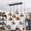 Gastor Lámparas suspendidas, Luminarias esféricas, Lámparas colgantes Cromo, dorado, Transparente, Color cobre, Ahumado, 8 luces