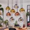Gastor Lámparas suspendidas, Luminarias esféricas, Lámparas colgantes Cromo, dorado, Transparente, Color cobre, Ahumado, 8 luces