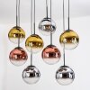 Gastor Lámparas suspendidas, Luminarias esféricas, Lámparas colgantes Cromo, dorado, Transparente, Color cobre, Ahumado, 8 luces