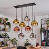 Gastor Lámparas suspendidas, Luminarias esféricas, Lámparas colgantes Cromo, dorado, Transparente, Color cobre, Ahumado, 8 luces