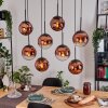 Gastor Lámparas suspendidas, Luminarias esféricas, Lámparas colgantes Transparente, Color cobre, 8 luces