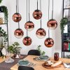 Gastor Lámparas suspendidas, Luminarias esféricas, Lámparas colgantes Transparente, Color cobre, 8 luces