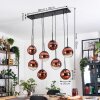 Gastor Lámparas suspendidas, Luminarias esféricas, Lámparas colgantes Transparente, Color cobre, 8 luces