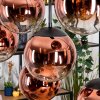 Gastor Lámparas suspendidas, Luminarias esféricas, Lámparas colgantes Transparente, Color cobre, 8 luces