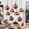 Gastor Lámparas suspendidas, Luminarias esféricas, Lámparas colgantes Transparente, Color cobre, 8 luces