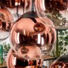 Gastor Lámparas suspendidas, Luminarias esféricas, Lámparas colgantes Transparente, Color cobre, 8 luces