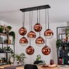Gastor Lámparas suspendidas, Luminarias esféricas, Lámparas colgantes Transparente, Color cobre, 8 luces