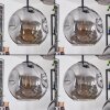 Ripoll Lámparas suspendidas, Luminarias esféricas, Lámpara colgante de clúster Ahumado, 4 luces