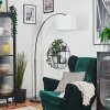 Soungou Lámpara de pie Cromo, Negro, 1 luz