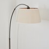 Bassagoda Lámpara de pie Cromo, Negro, 1 luz