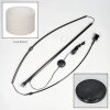 Bassagoda Lámpara de pie, Lámparas de pie tipo arco Cromo, Negro, 1 luz, Pantalla de lámpara de tela