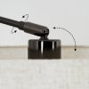 Bassagoda Lámpara de pie, Lámparas de pie tipo arco Cromo, Negro, 1 luz, Pantalla de lámpara de tela