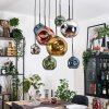 Ripoll Lámparas suspendidas, Luminarias esféricas, Lámparas colgantes Crudo, Negro, 8 luces