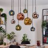 Ripoll Lámparas suspendidas, Luminarias esféricas, Lámparas colgantes Crudo, Negro, 8 luces