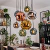 Ripoll Lámparas suspendidas, Luminarias esféricas, Lámparas colgantes Crudo, Negro, 8 luces
