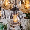 Gastor Lámparas suspendidas, Luminarias esféricas, Lámparas colgantes Colores ámbar, Cromo, Transparente, Ahumado, 8 luces