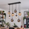 Gastor Lámparas suspendidas, Luminarias esféricas, Lámparas colgantes Colores ámbar, Cromo, Transparente, Ahumado, 8 luces