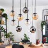 Gastor Lámparas suspendidas, Luminarias esféricas, Lámparas colgantes Colores ámbar, Cromo, Transparente, Ahumado, 8 luces