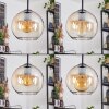 Koyoto Lámparas suspendidas, Luminarias esféricas, Lámpara colgante de clúster Colores ámbar, Transparente, 4 luces