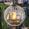 Koyoto Lámparas suspendidas, Luminarias esféricas, Lámpara colgante de clúster Colores ámbar, Transparente, 4 luces