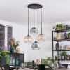 Koyoto Lámparas suspendidas, Luminarias esféricas, Lámpara colgante de clúster Colores ámbar, Transparente, Ahumado, 4 luces