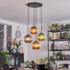 Koyoto Lámparas suspendidas, Luminarias esféricas, Lámpara colgante de clúster Azul, Verde, Color cobre, 4 luces