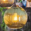 Koyoto Lámparas suspendidas, Luminarias esféricas, Lámpara colgante de clúster Azul, dorado, Verde, Color cobre, 4 luces