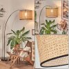 Ramila Lámpara de pie Cromo, Negro, 1 luz
