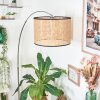 Ramila Lámpara de pie Cromo, Negro, 1 luz
