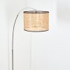Ramila Lámpara de pie Cromo, Negro, 1 luz
