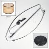 Ramila Lámpara de pie Cromo, Negro, 1 luz