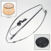 Ramila Lámpara de pie Cromo, Negro, 1 luz