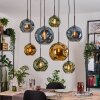 Ripoll Lámparas suspendidas, Luminarias esféricas, Lámparas colgantes Crudo, Negro, 8 luces