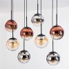 Gastor Lámparas suspendidas, Luminarias esféricas, Lámparas colgantes Colores ámbar, Cromo, Transparente, Color cobre, Ahumado, 8 luces