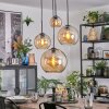 Koyoto Luminarias esféricas, Lámpara colgante de clúster Colores ámbar, 4 luces