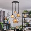 Koyoto Luminarias esféricas, Lámpara colgante de clúster Colores ámbar, 4 luces