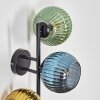 Koyoto Luminarias esféricas, Apliques Azul, dorado, Verde, 3 luces