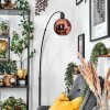Koyoto Lámpara de pie, Lámparas de pie tipo arco Negro, 1 luz