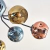 Ripoll Plafones, Luminarias esféricas Azul, dorado, Color cobre, 8 luces
