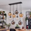 Gastor Lámparas suspendidas, Luminarias esféricas, Lámparas colgantes Colores ámbar, Cromo, Transparente, Ahumado, 8 luces