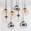 Gastor Lámparas suspendidas, Luminarias esféricas, Lámparas colgantes Colores ámbar, Cromo, Transparente, Ahumado, 8 luces