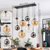 Gastor Lámparas suspendidas, Luminarias esféricas, Lámparas colgantes Colores ámbar, Cromo, Transparente, Ahumado, 8 luces
