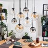 Gastor Lámparas suspendidas, Luminarias esféricas, Lámparas colgantes Colores ámbar, Transparente, Ahumado, 8 luces
