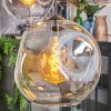 Koyoto Lámparas suspendidas, Luminarias esféricas, Lámpara colgante de clúster Colores ámbar, Cromo, Transparente, Ahumado, 4 luces