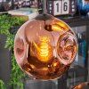 Ripoll Lámparas suspendidas, Luminarias esféricas, Lámpara colgante de clúster Color cobre, 4 luces